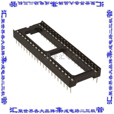 ED40DT 连接器IC插座DIP 15.24mm插口40(2 x 20)位置锡通孔