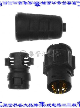 EN3L5MX 圆形连接器5POS插座公形引脚焊杯镀金自由悬挂