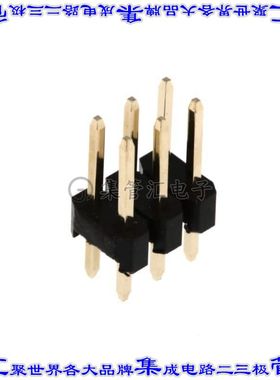 PR20203VBDN 针座连接器6POS接头2排2.54mm公形插针通孔直针镀金