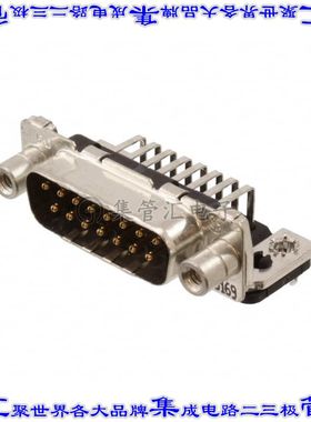 3-338169-2 连接器15POS插头公引脚2排D-Sub通孔直角