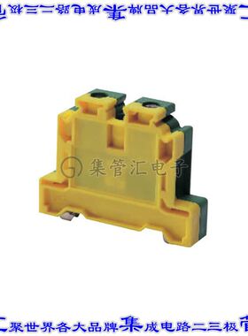 CGT10N 端子块连接器2POS接地地面10.0mm绿色黄色6-16AWG