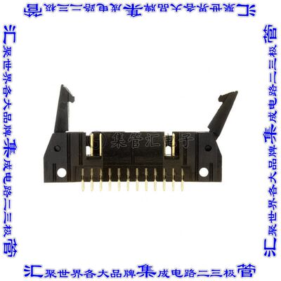 5499922-5 针座连接器24POS接头2排2.54mm公形插针通孔直针镀金