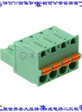 1942390 端子块连接器4POS插头母插口5.08mm绿色自由悬挂