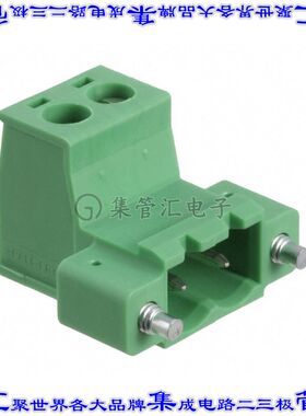 1825310 端子块连接器2POS插头公引脚5.08mm绿色自由悬挂