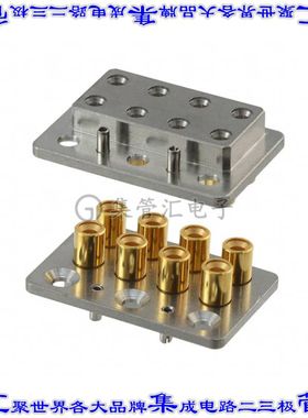 1996706-1 背板连接器8POS插头公引脚2排6.1mm通孔