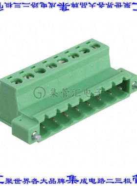 1825378 端子块连接器8POS插头公引脚5.08mm绿色自由悬挂