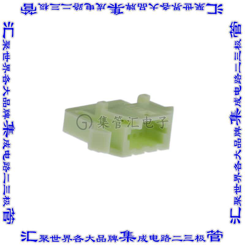 ISP1-05-A 矩形连接器外壳5POS插头1mm公形引脚绿色面板安装