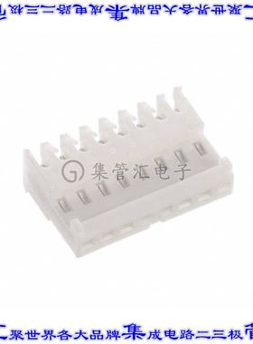 3-644563-8 矩形连接器8POS插座2.54mm母插口白色IDC锡自由悬挂直