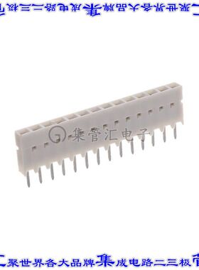 75915-314LF 针座连接器14POS插座2.54mm母形插口通孔直针镀金