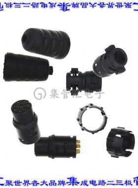 EN3C8FCX 圆形连接器8POS插头母插口压接镀金自由悬挂