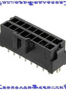 1722991316 针座连接器16POS接头2排3.5mm公形插针通孔直针镀金