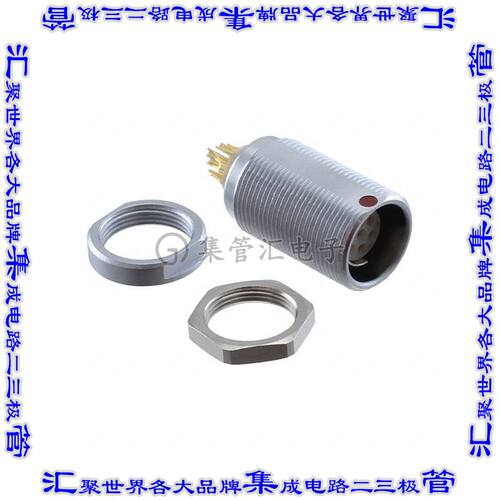 G50F1C-P07LCC0-0000 圆形连接器7POS插座母插口焊杯镀金面板安装
