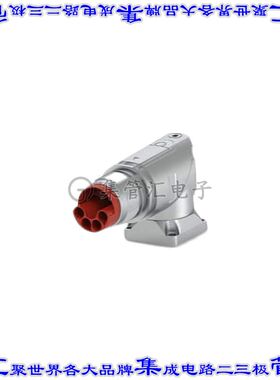 HGC402N00003300000 圆形连接器插座外壳用于公插针银色面板安装