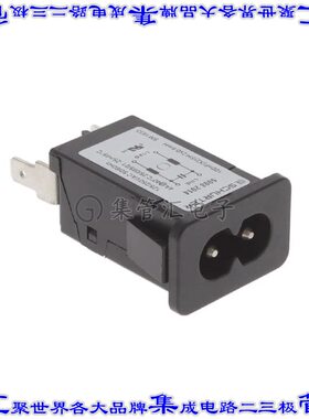 5008.2014 电源接入连接器2POS插座公形引脚IEC320-C8面板安装卡