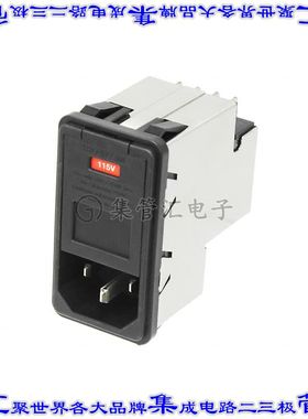 7-6609951-7 电源接入连接器3POS插座公插片模块IEC320-C14面板安