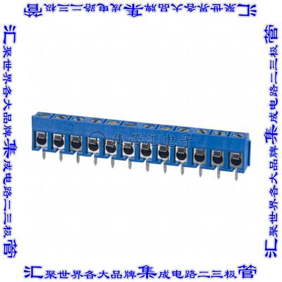 OSTTC122162 线对板连接器12POS接线端子5.08mm通孔水平带板