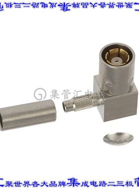414002-3 同轴连接器SMB插头母形插口焊接50欧姆自由悬挂直角