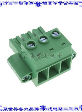 EV0361510000G 端子块连接器3POS插头母插口10.16mm绿色自由悬挂