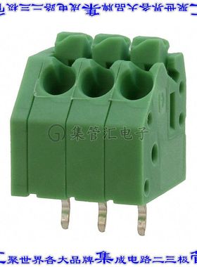 1984976 线对板连接器3POS接线端子3.5mm通孔45角度带板