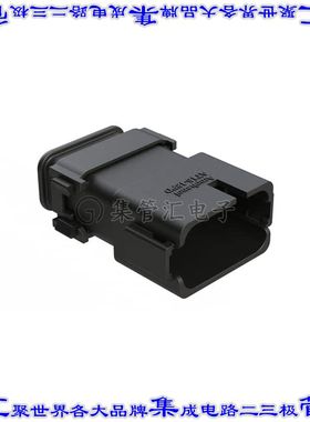 AT16-18PD-SR02 矩形连接器外壳18POS插座3排公形引脚黑色自由悬