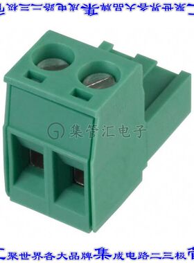 1754449 端子块连接器2POS插头母插口5mm绿色自由悬挂
