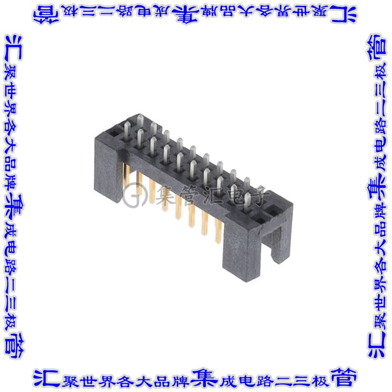 TSSH-110-01-L-D 针座连接器20POS接头2排2.54mm公形插针通孔直针
