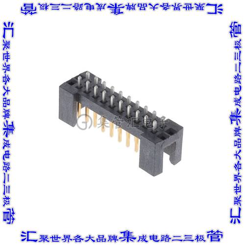 TSSH-110-01-L-D 针座连接器20POS接头2排2.54mm公形插针通孔直针