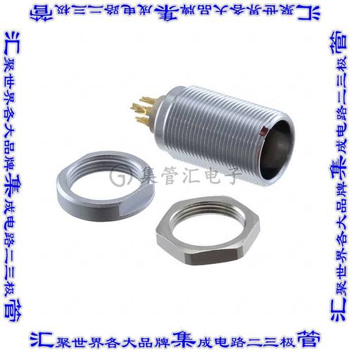 G50L0C-P07LCC0-0000 圆形连接器7POS插座母插口焊杯镀金面板安装