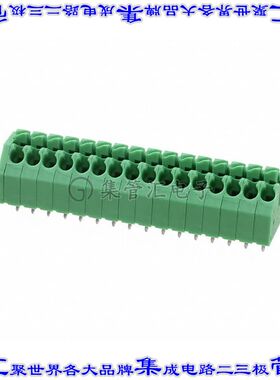 1985108 线对板连接器16POS接线端子3.5mm通孔45角度带板
