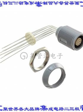 PLB3G820010 圆形连接器10POS插座母插口焊接镀金面板安装通孔直