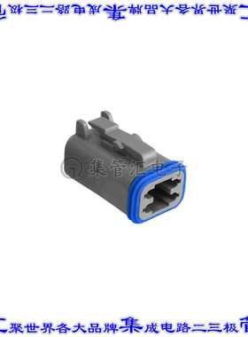 PX0108S04GY 矩形连接器外壳4POS插头2排母形插口灰色自由悬挂