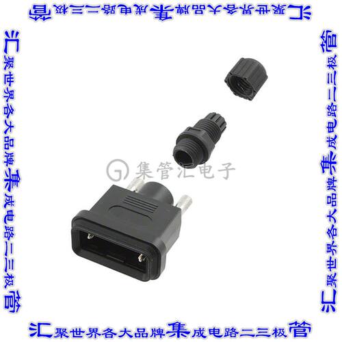 967-009-010R011 连接器9POS后壳180度无屏蔽黑色