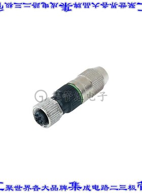 E18059 圆形连接器4POS插座母插口螺钉自由悬挂