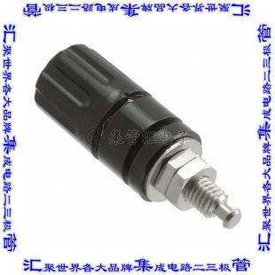 接插件连接器CONN BLK BIND POST BLACK KNURLED