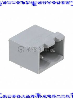 5432630 端子块连接器2POS接头公引脚带罩5mm灰色90DEG通孔