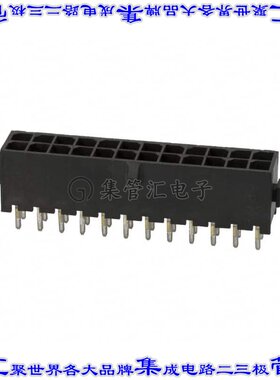 5-794630-4 针座连接器24POS接头2排3mm公形插针通孔直针锡