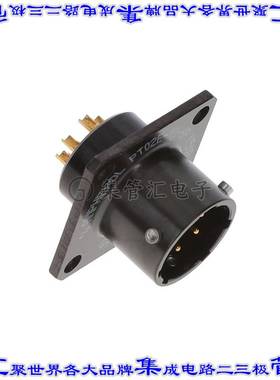 PT02E-10-6P(518) 圆形连接器6POS插座公形引脚焊杯镀金面板安装