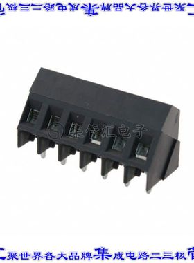 796689-6 线对板连接器6POS接线端子5mm通孔35角度带板