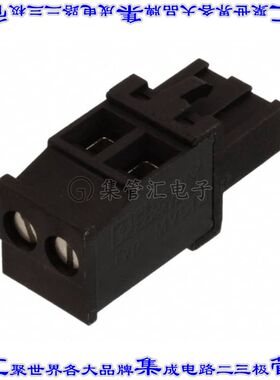 1740903 端子块连接器2POS插头母插口5.08mm黑色自由悬挂