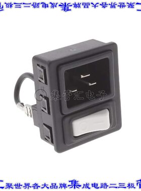 6136.0241.0411 电源接入连接器3POS插座公插片模块IEC320-C20面