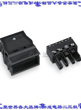 770-104 端子块连接器4POS插头母插口1mm黑色自由悬挂