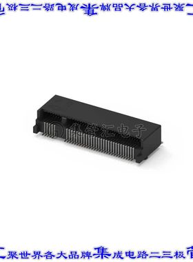 123A-40B00 卡边缘连接器67POS母头2排0.5mm黑色镀金