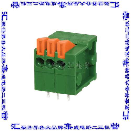 TBL003-254-03GR-2OR 线对板连接器3POS接线端子2.54mm通孔水平带