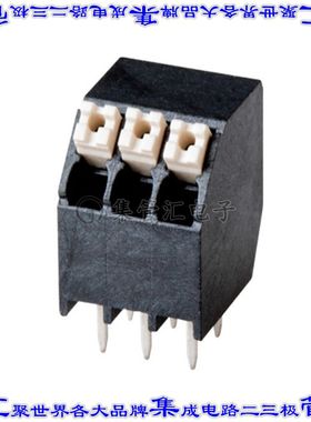 TBLH13-350-03BK 线对板连接器3POS接线端子3.5mm通孔成角度