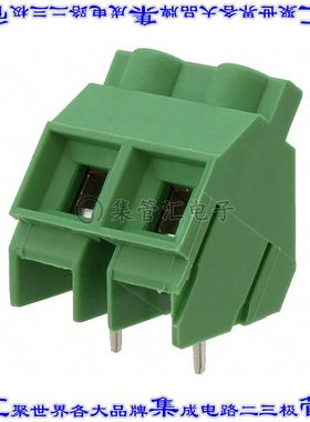 1720017 线对板连接器2POS接线端子9.53mm通孔35角度带板