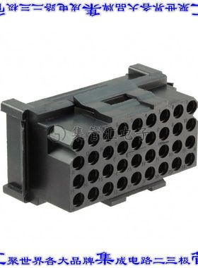 TST36RA00 矩形连接器外壳36POS插座4排5.08mm黑色面板安装