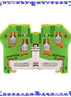 1062.2 端子块连接器4POS接地地面6.0mm绿色黄色12-22AWG