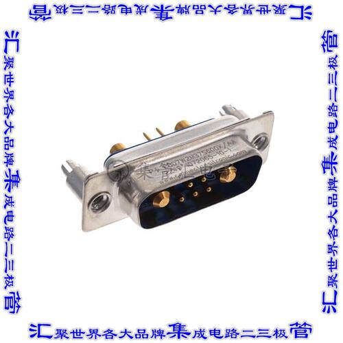 CBD7W2M37S600X/AA 连接器7(5+2同轴或电源)插头公引脚2排D-Sub组
