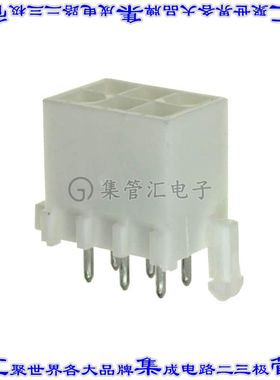 1-770875-1 针座连接器6POS接头2排4.14mm公形插针通孔直针镀金