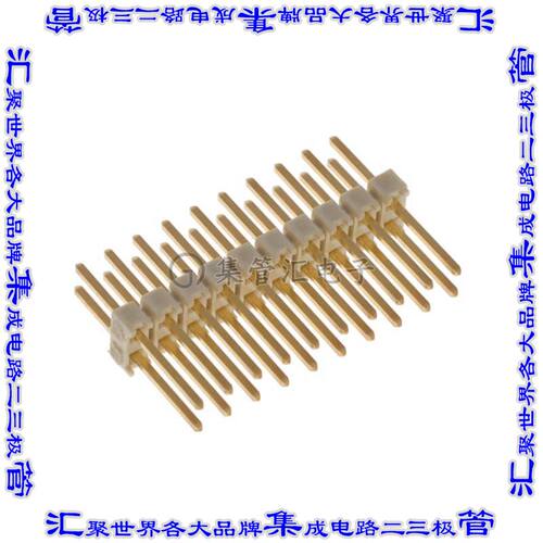 HTSW-110-22-G-D 针座连接器20POS接头2排2.54mm公形插针通孔直针